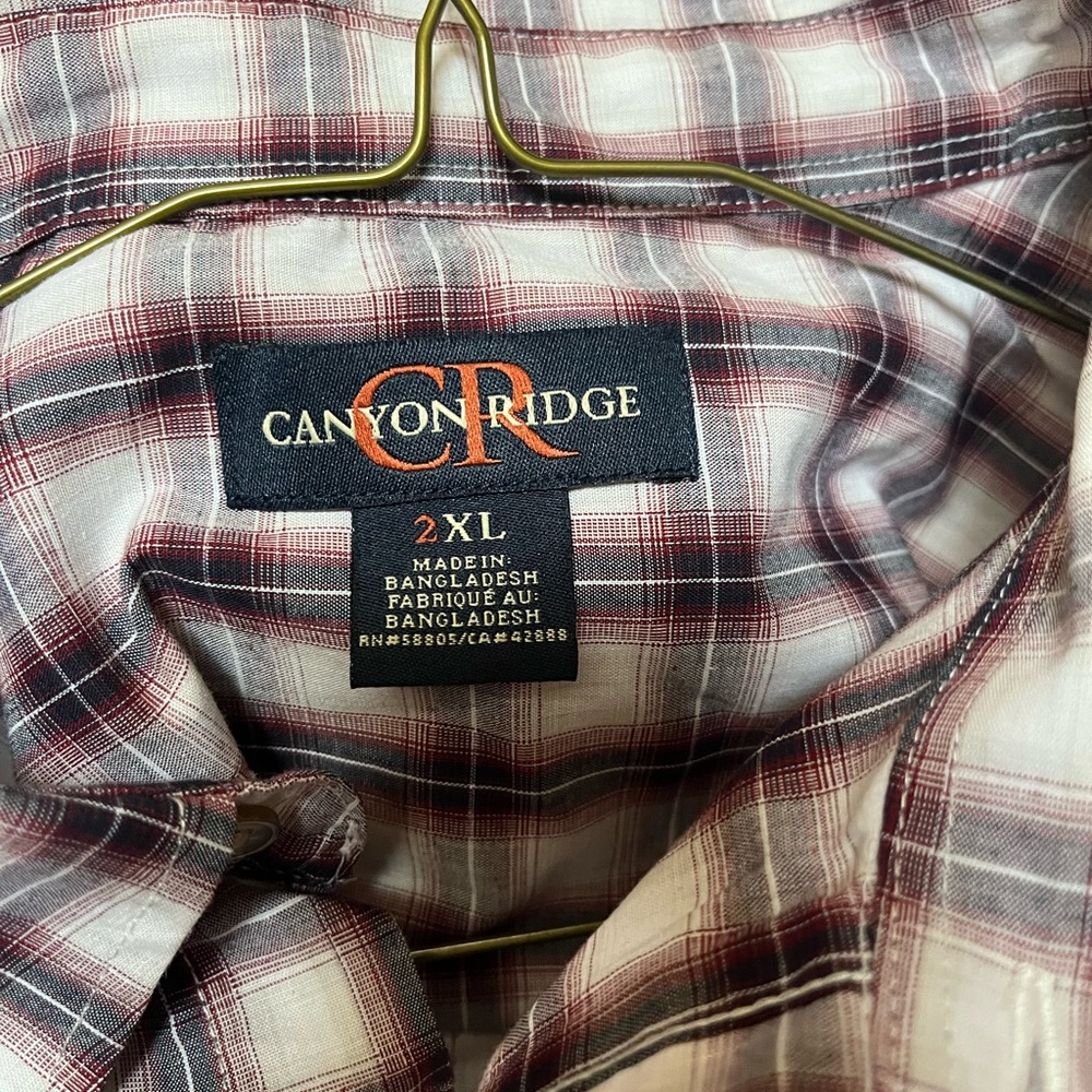 Canyon Ridge Men’s button down - Picture 3 of 3